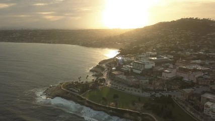 Poster - Aerial view of Coastal San Diego California