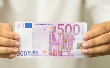 finance  money - Banknotes of the  european  union.