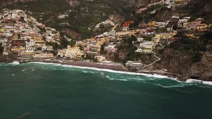 Sticker - Aerial view of Amalfi Italy