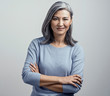 © Svyatoslav Lypynskyy - Asian senior woman with crossed arms shows dissproval