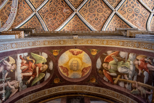Italy 03 28 2019 The Interior Of San Maurizio Al Monastero