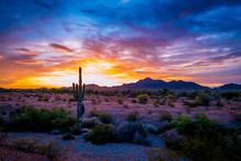 Buetiful Sunset In The Desert, Quartzsite Arizona