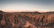 © Akela - from alp to alp/Stocksy - panorama shot of charyn canyon after sunset, kazakhstan