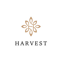 H Flower Logo Design Template