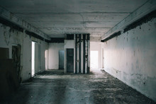 Dark Abandoned Building Room