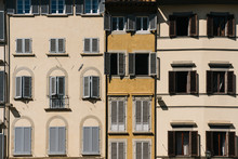 Traditional Italian Buildings In Florence, Italy,