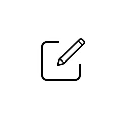 Poster - Edit Icon. Pencil icon for simple flat style ui design - Vector illustration