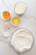 © Gillian Vann/Stocksy - basic baking ingredients,