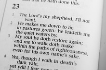Psalm 23: The Lord Is My Shepherd, I'll Not Want