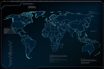 Poster - Internet of things (IoT) and networking concept for connected devices. Spider web of network connections with on a futuristic blue background