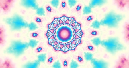 Poster - Spinning abstract magic circle. Esoteric cosmic mandala. Loop footage.