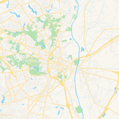  Empty vector map of Fayetteville, North Carolina, USA