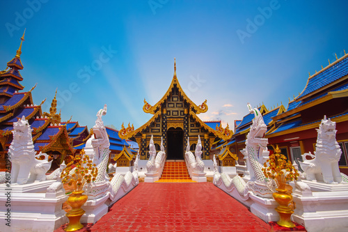 Fotomural Wat Pipatmongkol is a Buddhist temple It is a major tourist attraction Sukhothai, northern Thailand