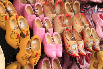 Colorful Dutch clogs