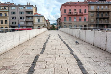 Wall Mural - Latin Bridge in Sarajevo, Bosnia