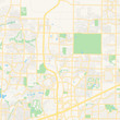 Empty vector map of Frisco, Texas, USA