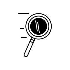 Wall Mural - search magnifying glass icon