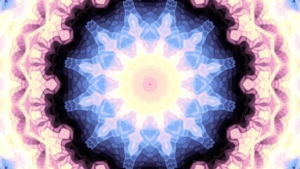 Poster - Spinning abstract magic circle. Esoteric cosmic mandala. Loop footage.