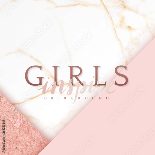 Girly inspire background Tableau sur Toile