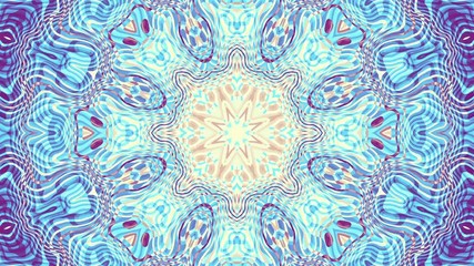 Poster - Transforming ornamental vintage mosaic art circle in Art Nouvoe style. Seamless loop footage.
