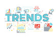 © Becris - Trends word lettering illustration