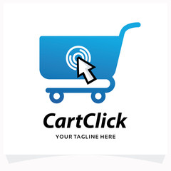 Poster - Cart Click Shop Logo Template Design Template