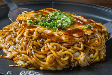 Wall Mural - お好み焼き 広島焼き Okonomiyaki is a Japanese-style pancake