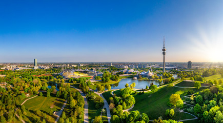 olympic park in munich, bavaria, germany