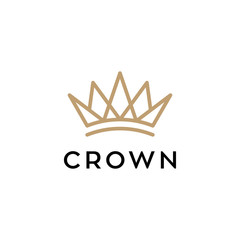 Wall Mural - crown concept vector logo design