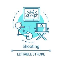 Wall Mural - Shooting concept icon