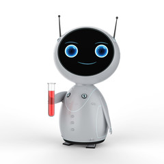 Sticker - Robot with test tube