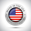 © jameschipper - made in america flag metal icon