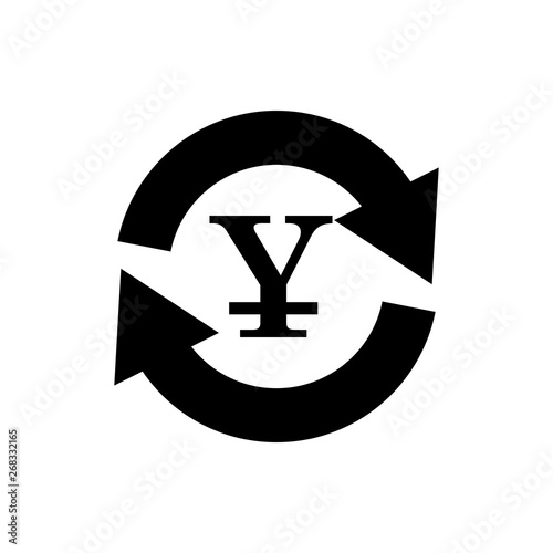 Vector Image Of A Flat Isolated Icon Of The Yuan Sign Currency - 