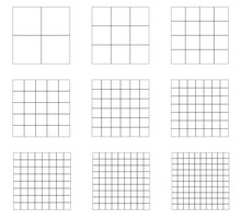 Grid, Mesh With Different Density.  Seamlessly Repeatable