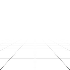 Poster - 3d grid in perspective