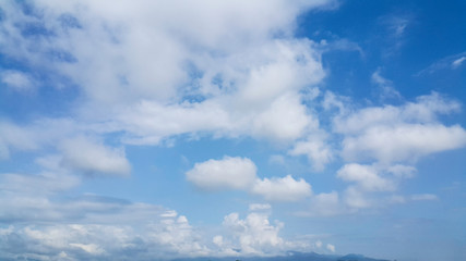 Wall Mural - blue sky with clouds