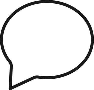 Chat bubble icon vector line design. Messaging and Chatting symbol. Vector illustration