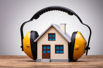 Working Protective Headphone On The House Model