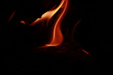 Background with fire and flames.