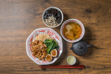 Wall Mural - 魯肉飯 ルーローハン　Taiwanese dish of  minced pork rice