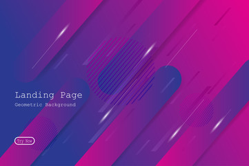 Wall Mural - colorful geometric background with gradient motion shapes composition. eps10