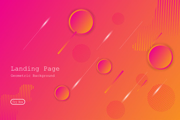 Wall Mural - colorful geometric background with gradient motion shapes composition. eps10