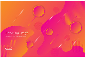 Wall Mural - colorful geometric background with gradient motion shapes composition. eps10