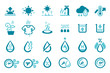 Humidity weather icon. The air that makes breathing uncomfortable.