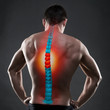 © staras - Pain in the spine, a man with backache, injury in the human back, chiropractic treatments concept