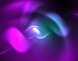 Neon lights vector abstract background