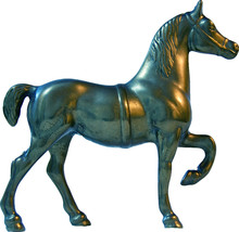 Horse, Metal Statue Of Horse
