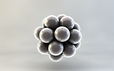Plakat medycyna 3d biotechnologia model