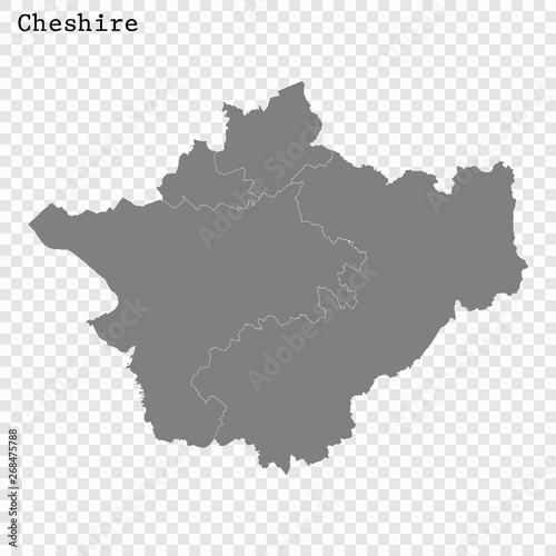Fotomural High Quality map is a county of England