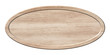 © oxinoxi - Oval board made of light wood with wooden frame